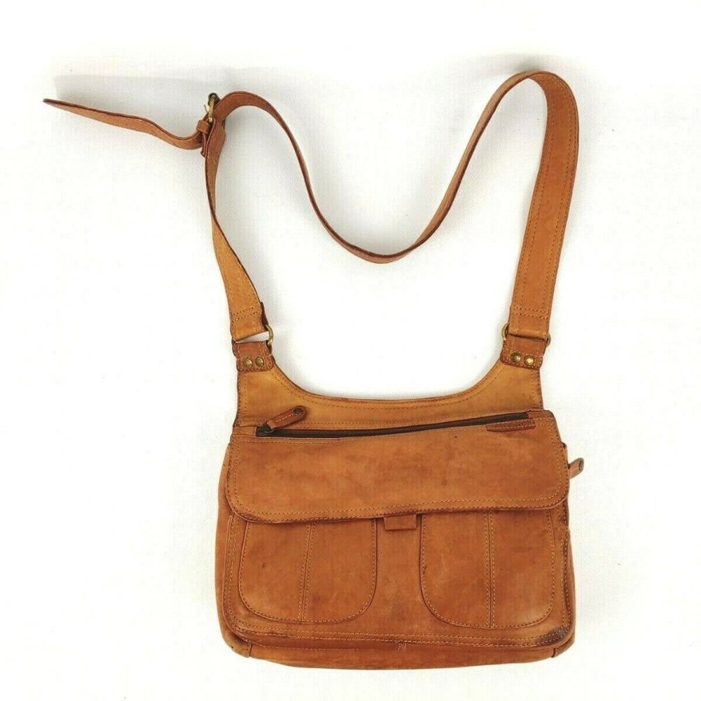 Fossil Women's Vintage Brown Leather Saddle Bag